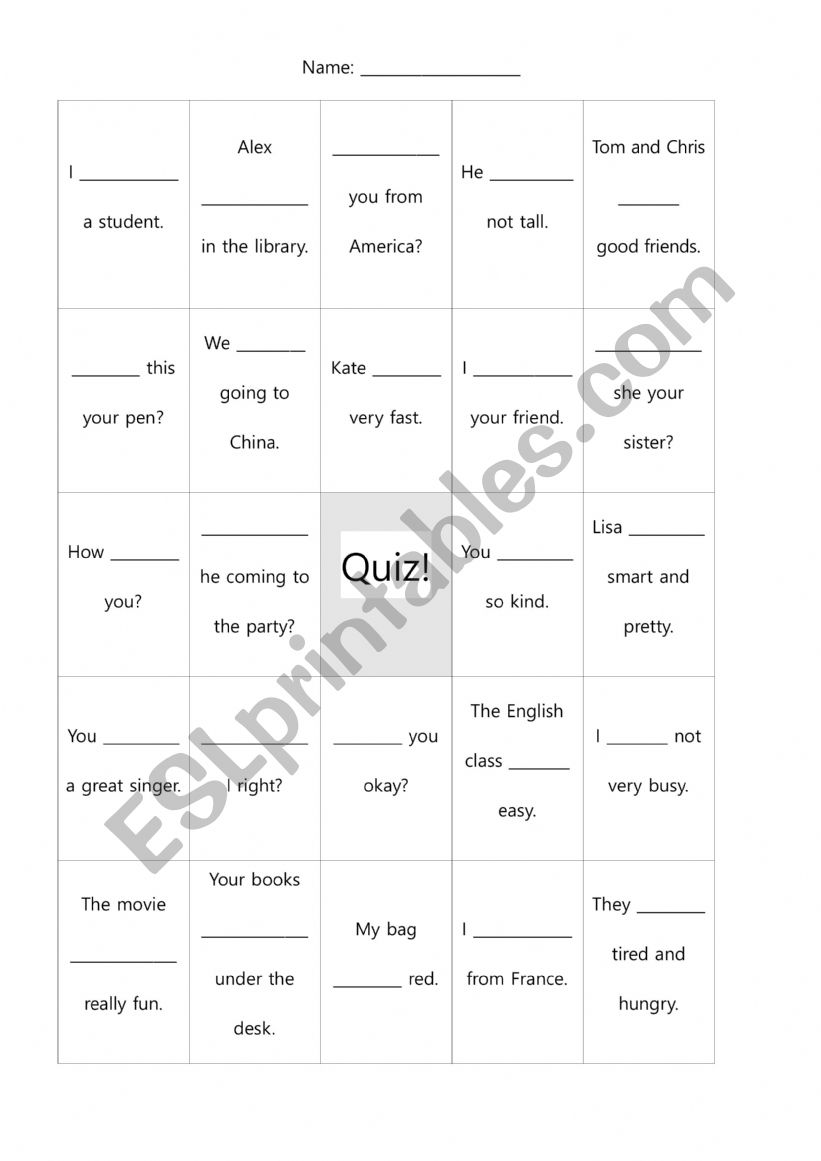 be verb worksheet worksheet