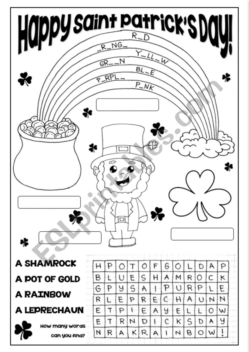 St. Patricks Day  worksheet