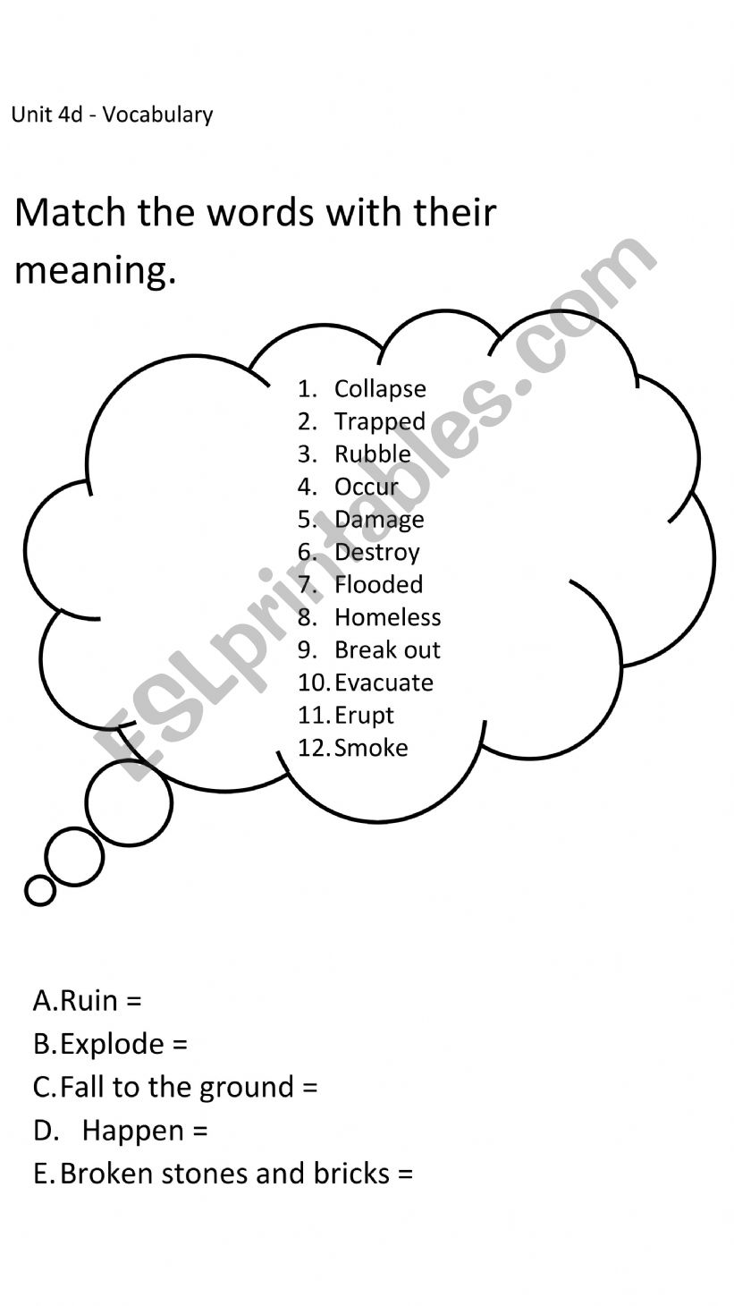 Synonyms - A2+ level worksheet