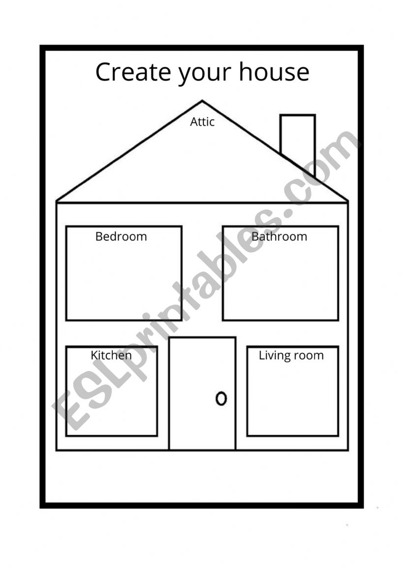 Create and describe a house worksheet