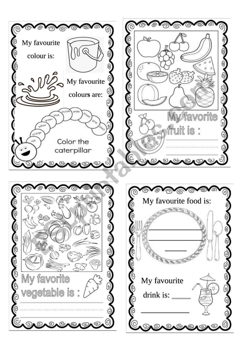 All about me book part 4/6  worksheet