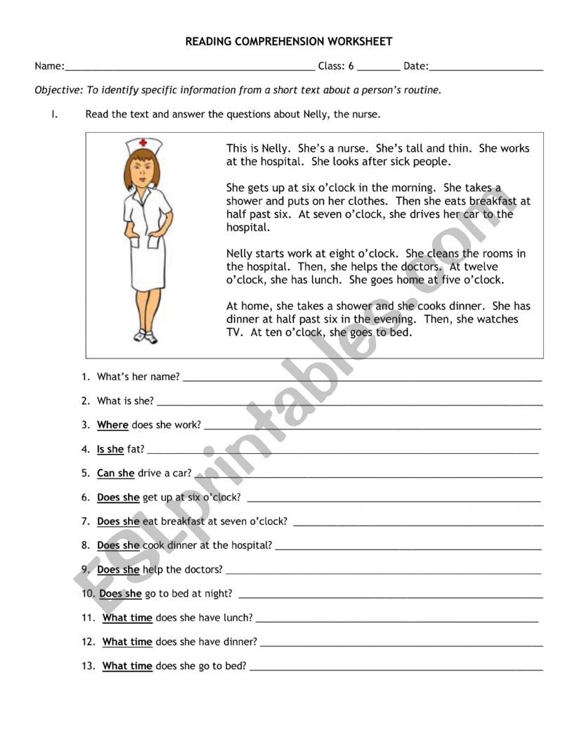 READING COMPREHENSION ROUTINES