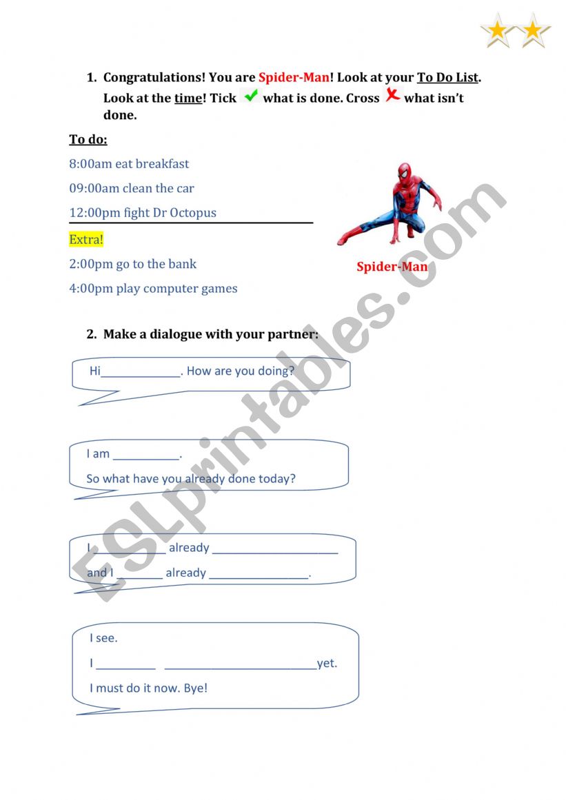 Present Perfect Affirmative, negative