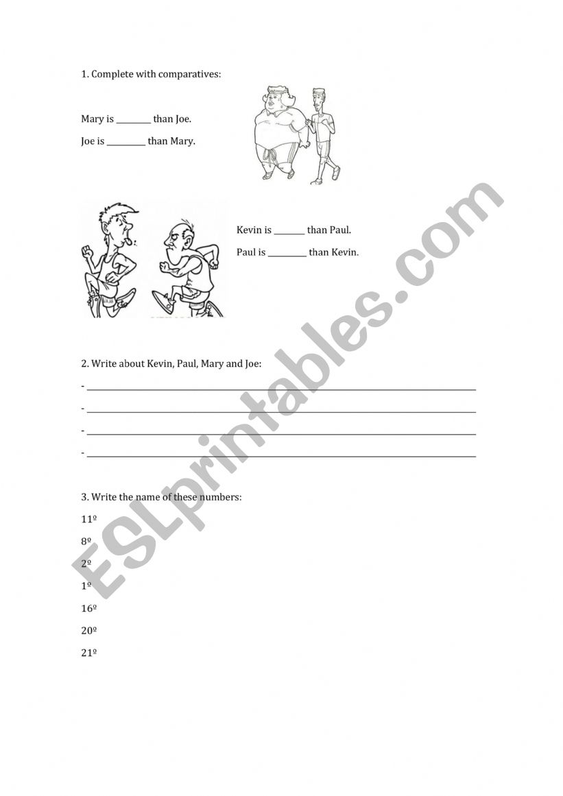 big surprise 1 worksheet