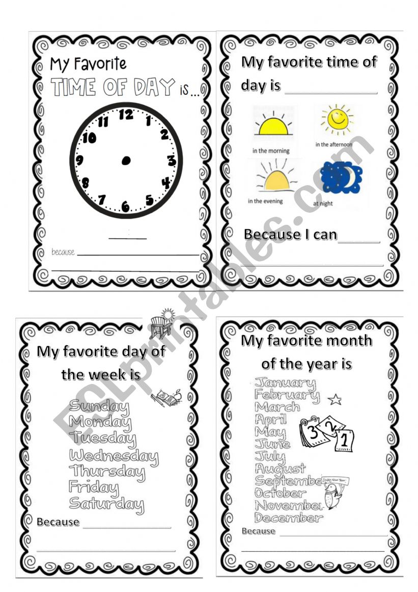 All about me book part 5/6  worksheet