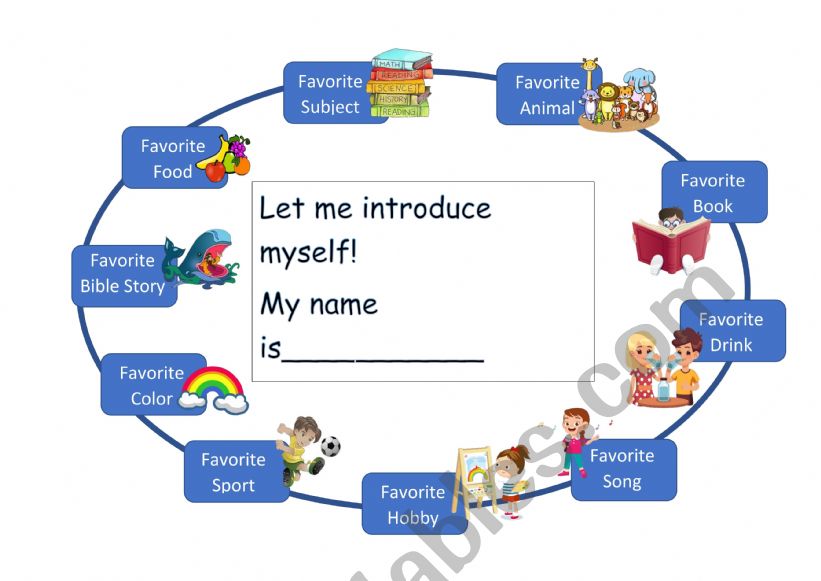 Introduce Yourself Online worksheet