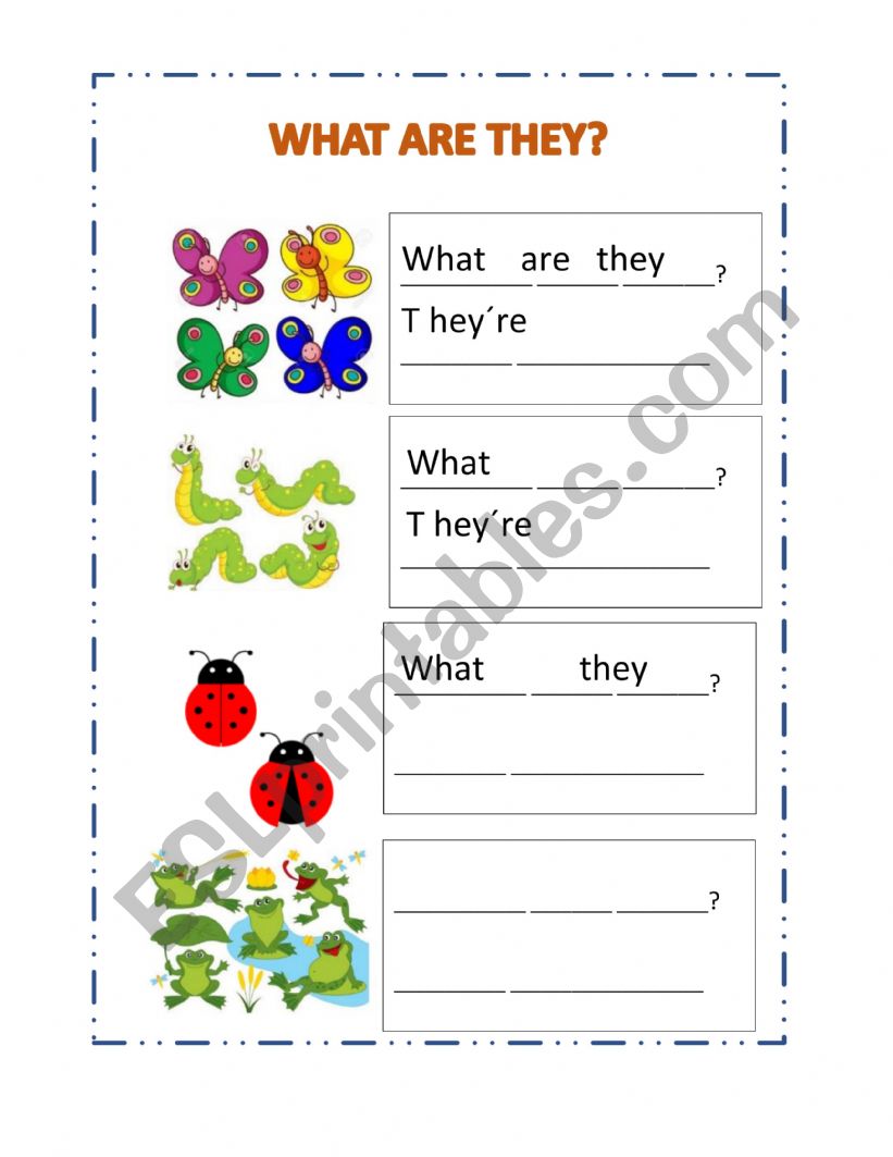 What are they? worksheet