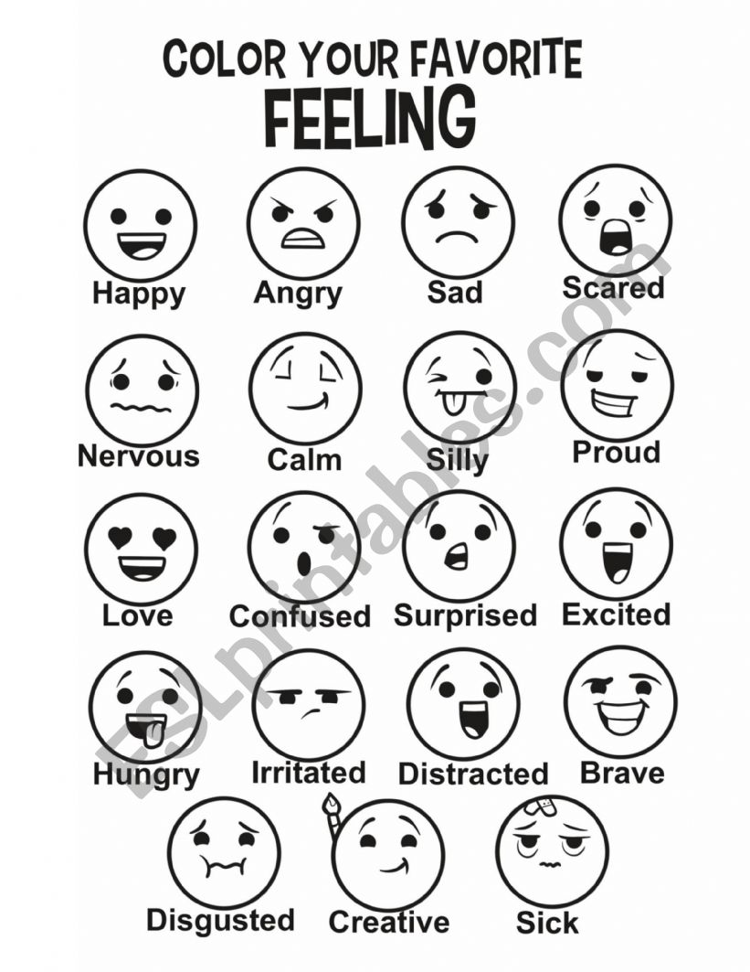 Feelings worksheet