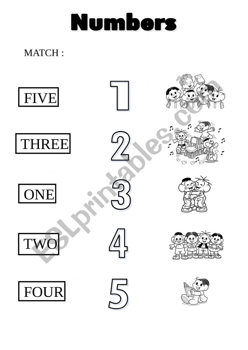 Numbers worksheet