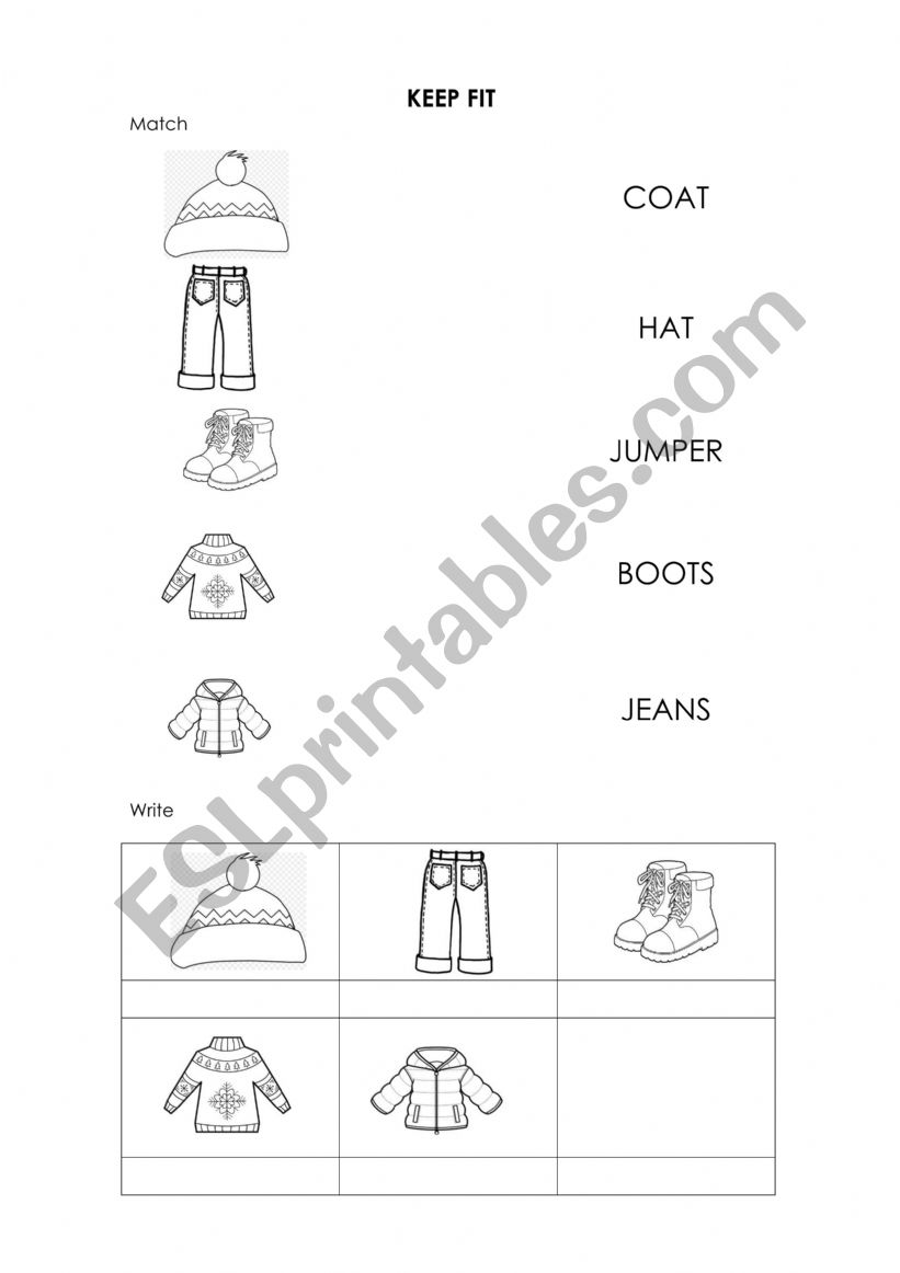 CLOTHES VOCABULARY FOR SPECIAL NEEDS STUDENTS