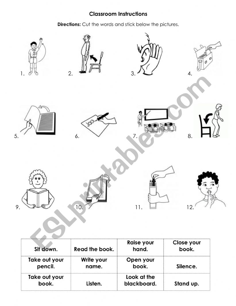Writing instructions