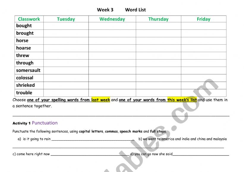 George Marvellous Medicine Week 3 Vocabulary