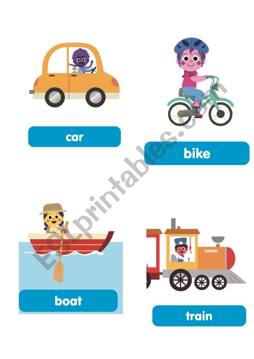 vehicles worksheet