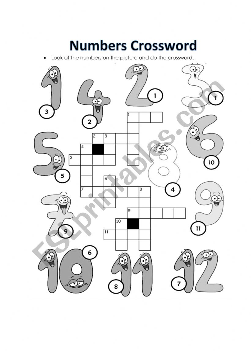 Numbers  worksheet
