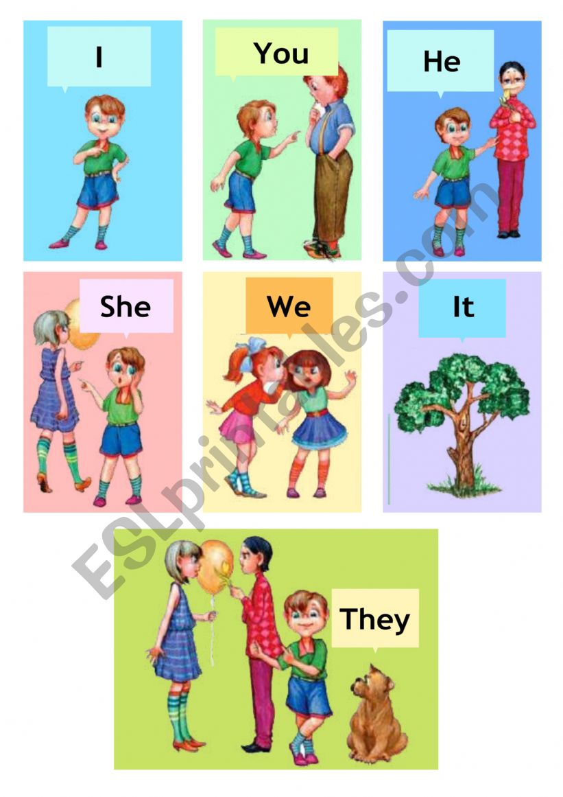 Personal pronouns worksheet