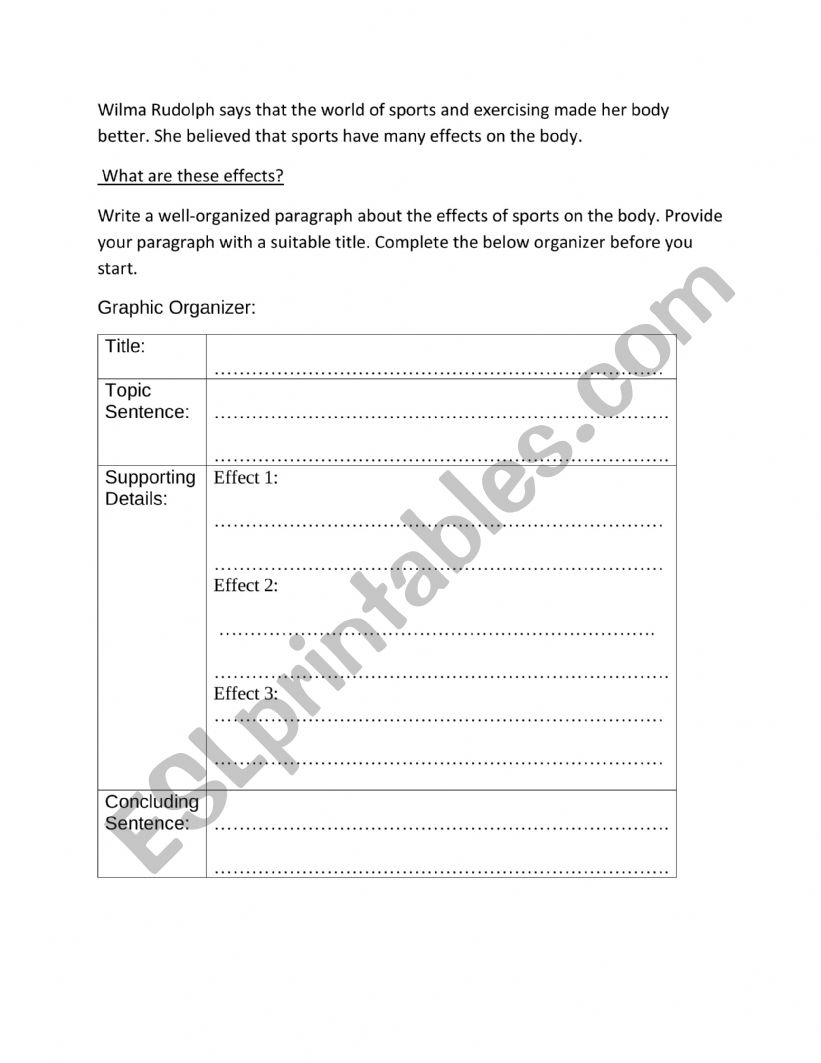 Wilma Rudolph worksheet