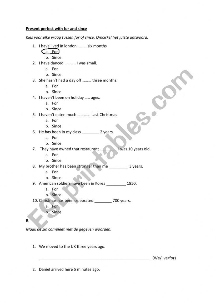 Grammar M3 level  worksheet