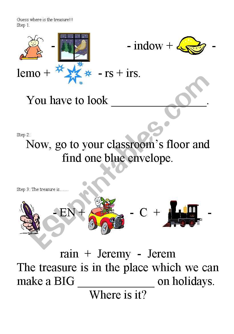 Easter treasure - solve it and guess where it is