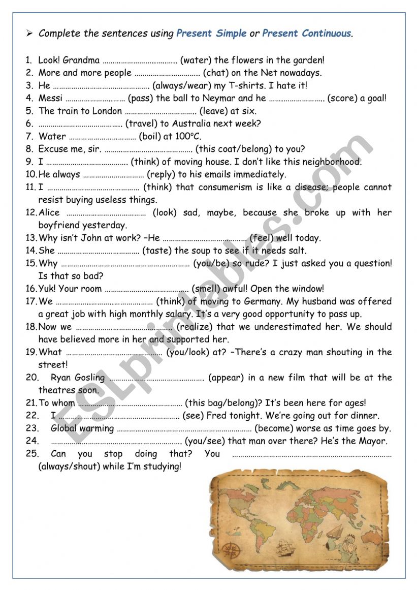revision grammar  worksheet