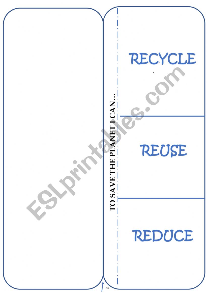 3 Rs foldable worksheet