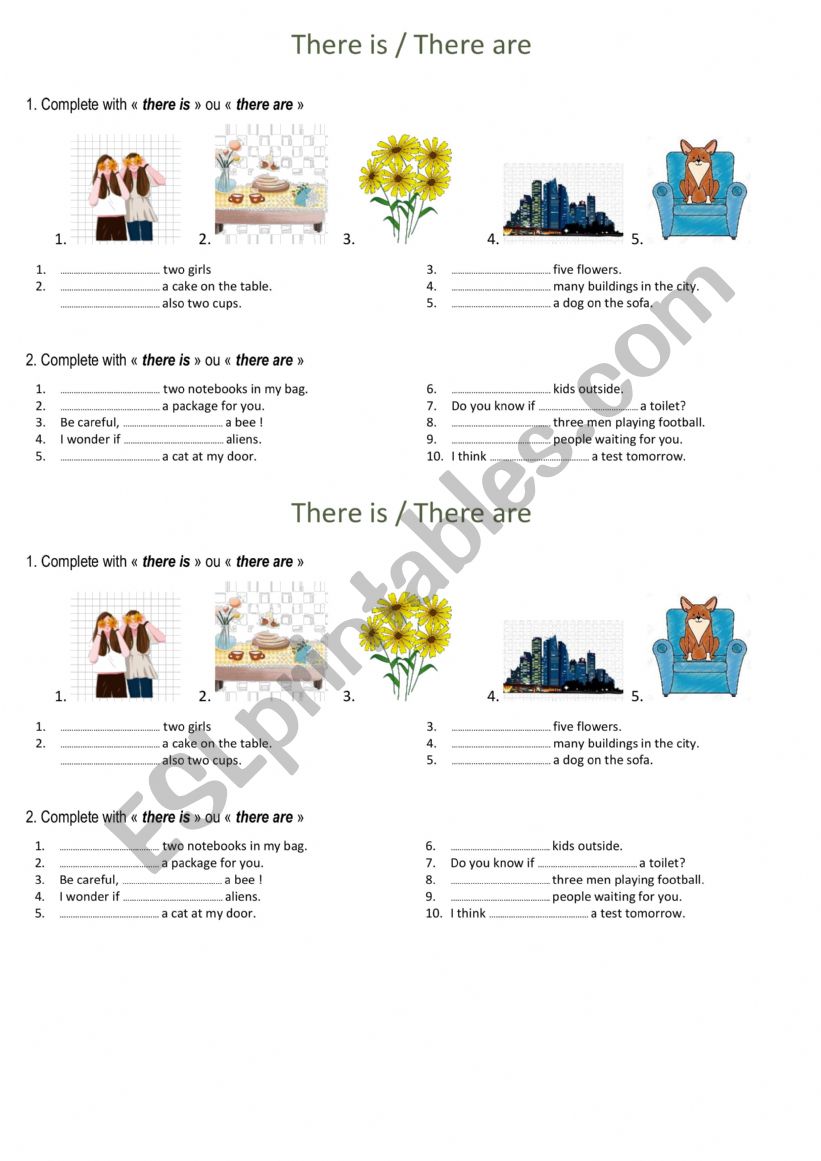 There is / there are worksheet