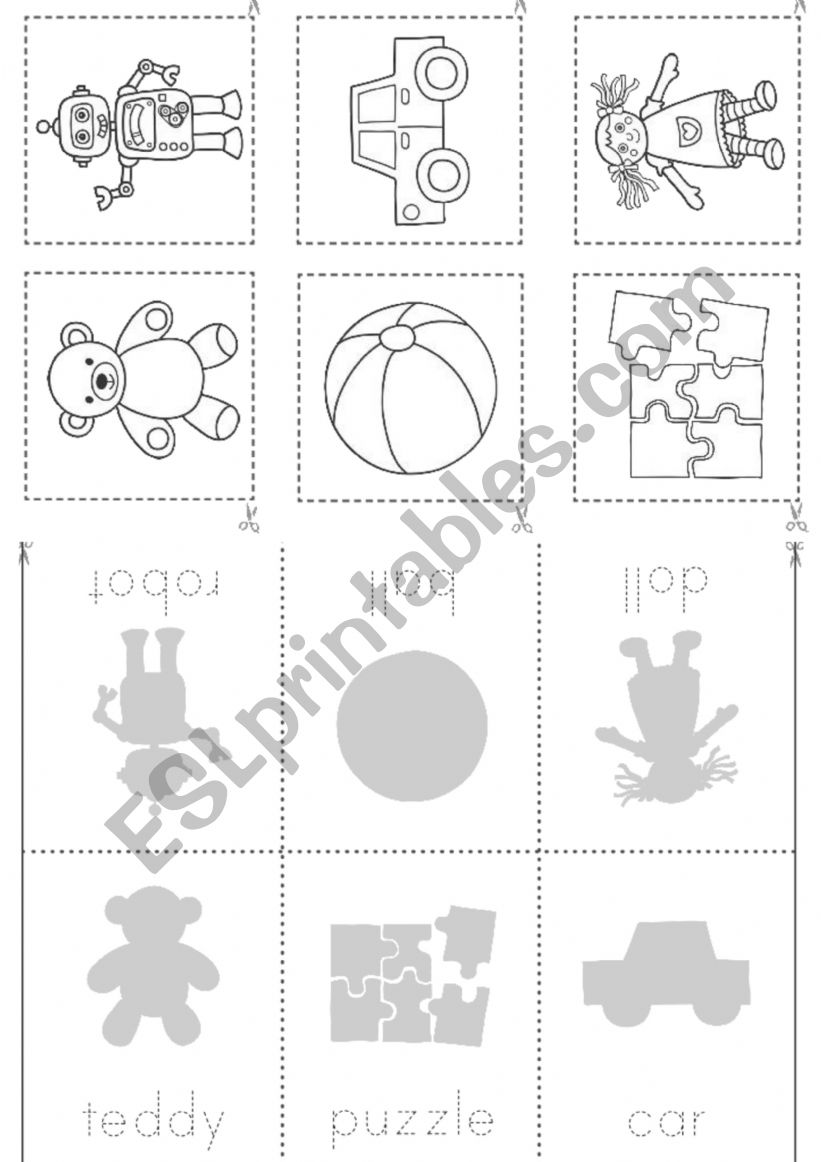 Toys accordion worksheet