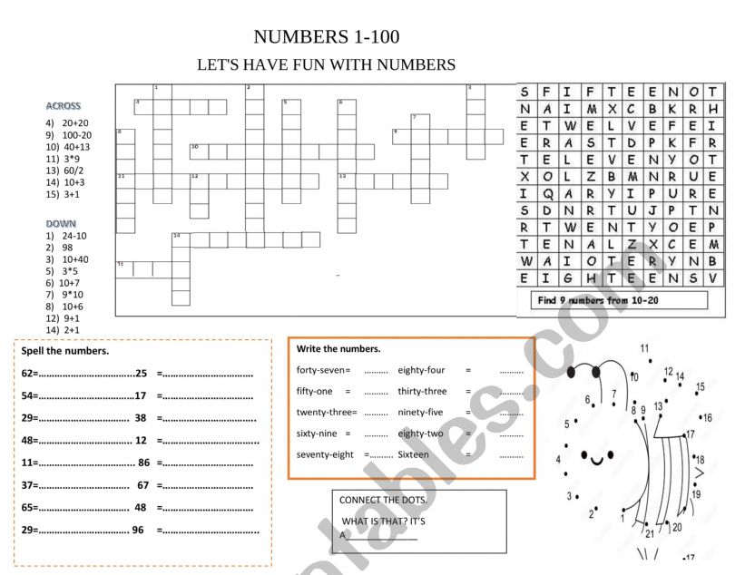 NUMBERS 1-100 LETS HAVE FUN!!!