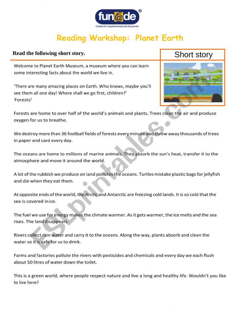 READING worksheet