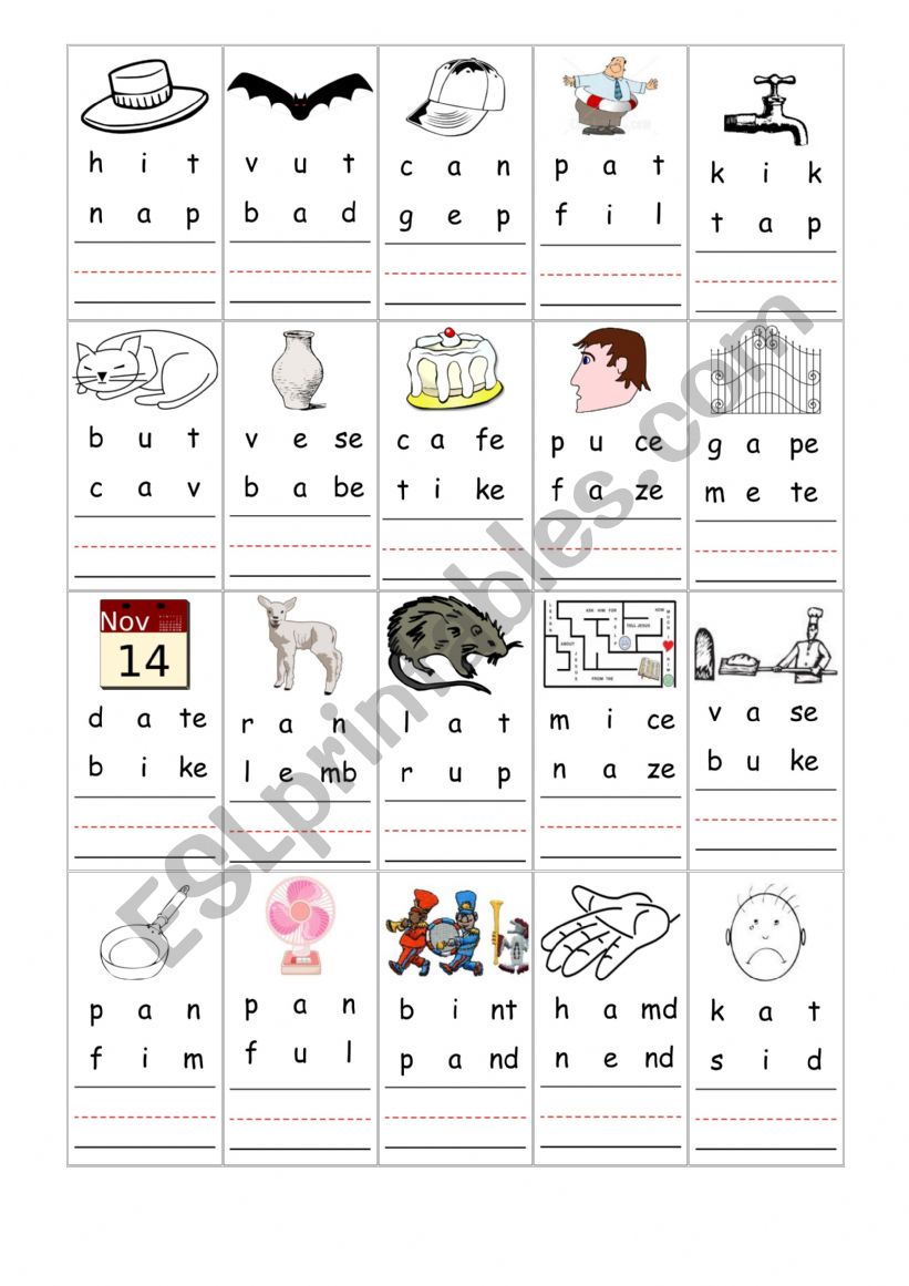 phonics sheet worksheet