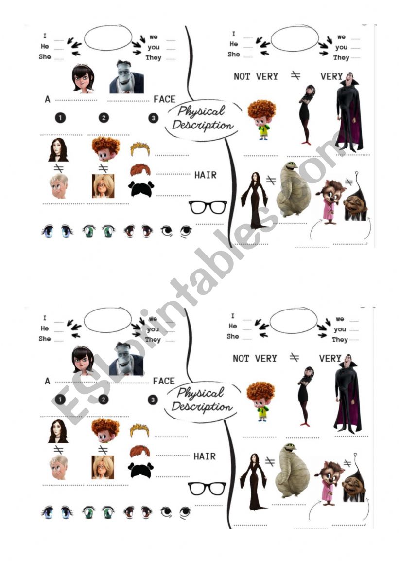 description worksheet
