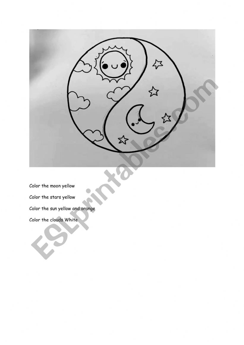 Reading day and night worksheet