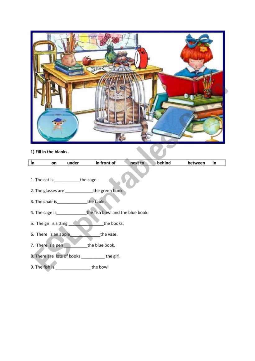 Prepositions and classroom rules