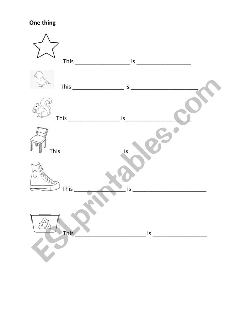 Singular and plural worksheet