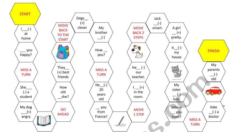 to be boardgame worksheet
