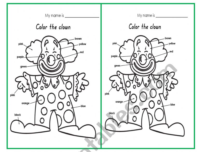 color worksheet