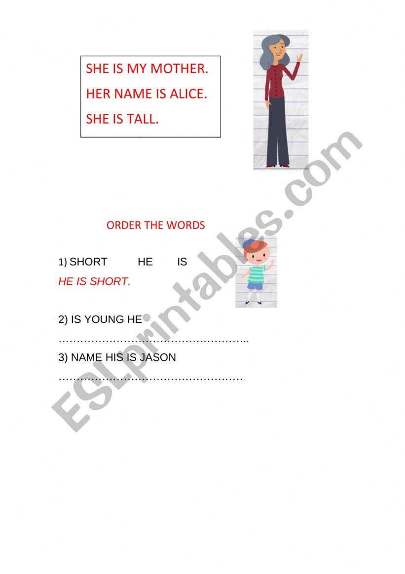 Draw worksheet
