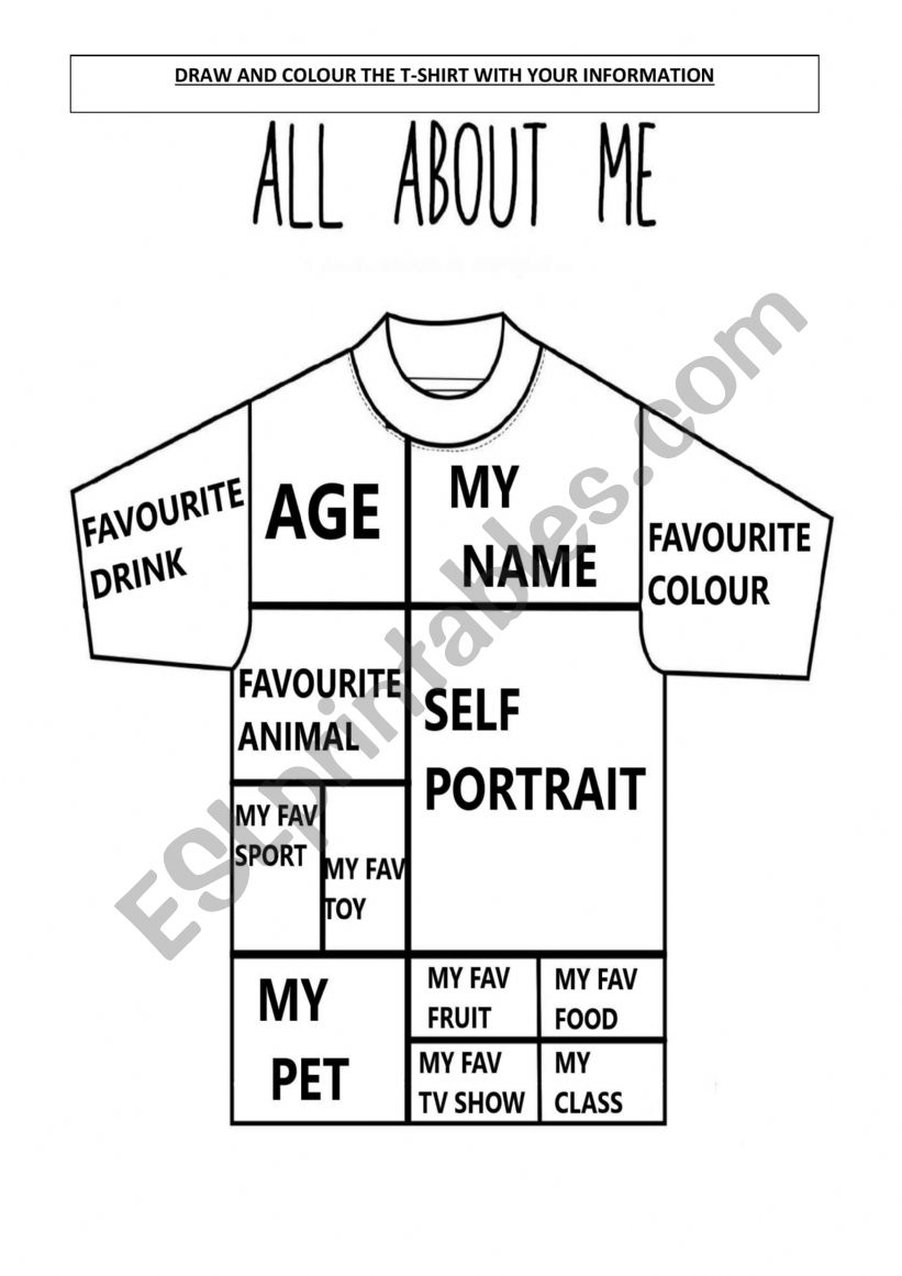 tshirt worksheet