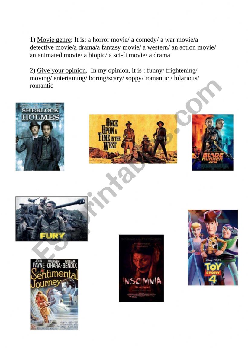 Movie genre and opinion about movies