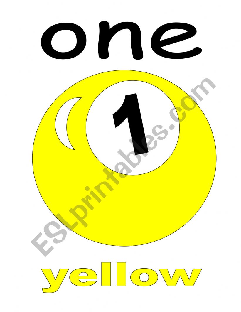 Numbers and colors esl worksheet by susavam