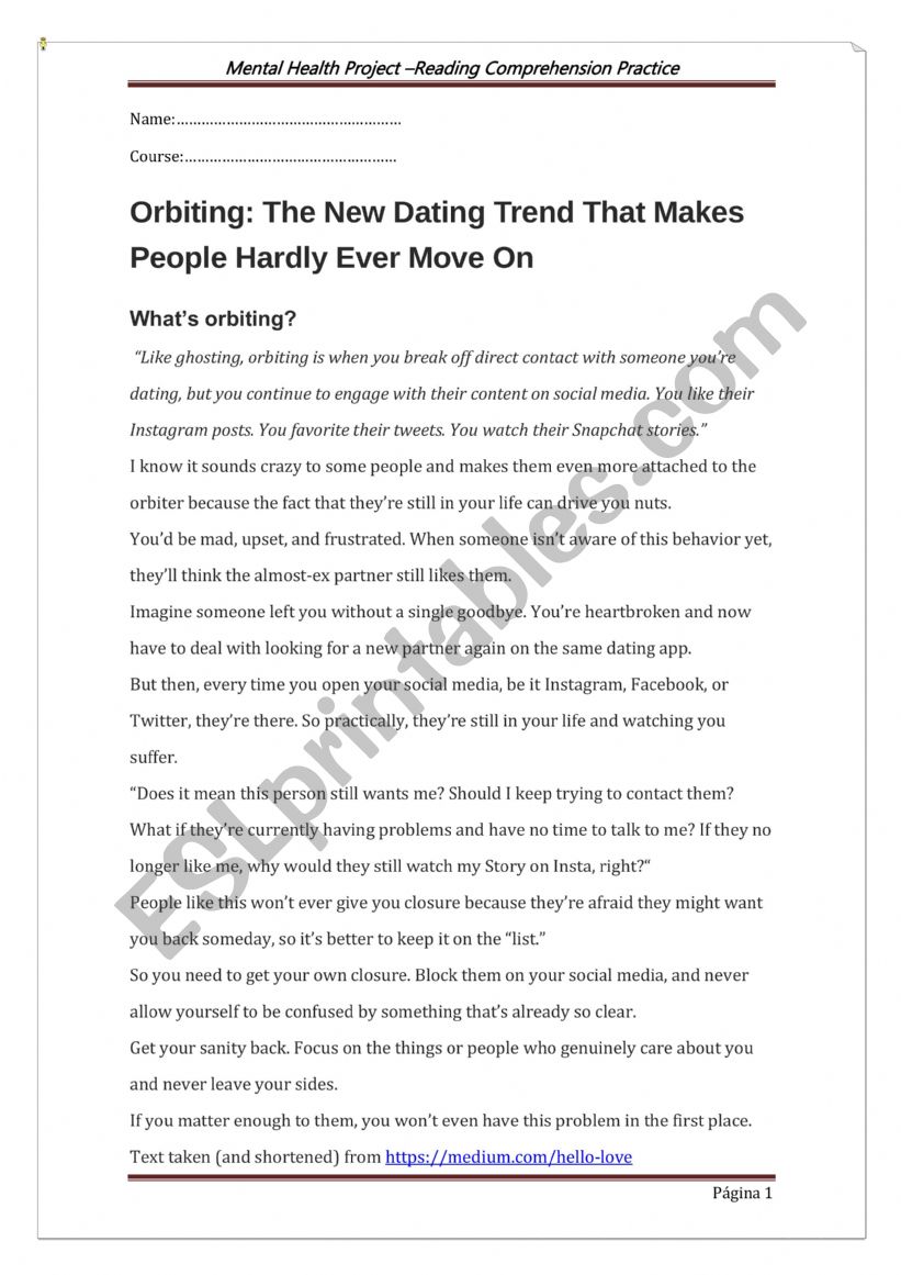 What is Orbiting? - Millennial Dating Terms -