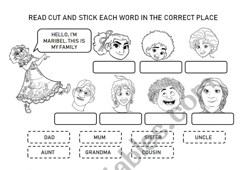 Madrigal Family worksheet