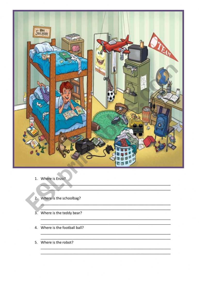 Prepositions worksheet