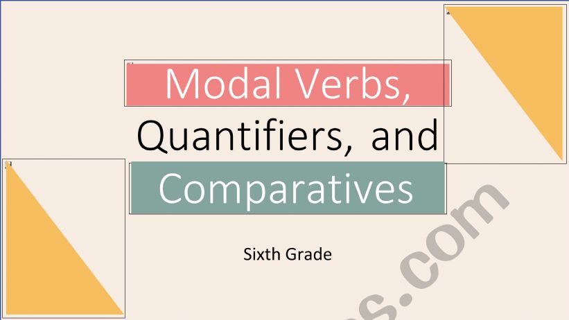 Modal Verbs worksheet