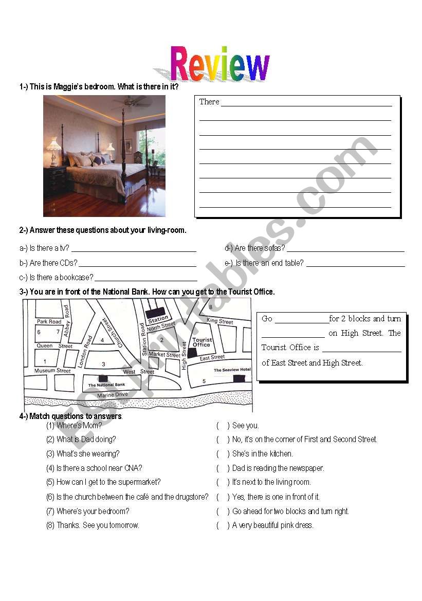 Basic review _there to be and directions