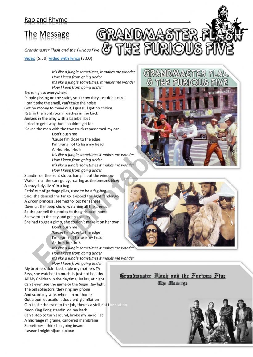 GRANDMASTER FLASH & THE FURIOUS FIVE - Lyrics, Playlists & Videos