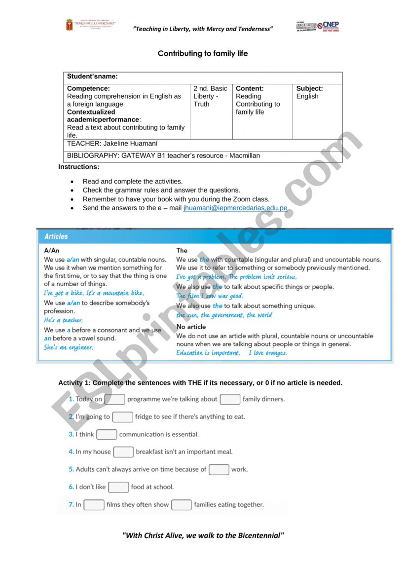 2 grade worksheet