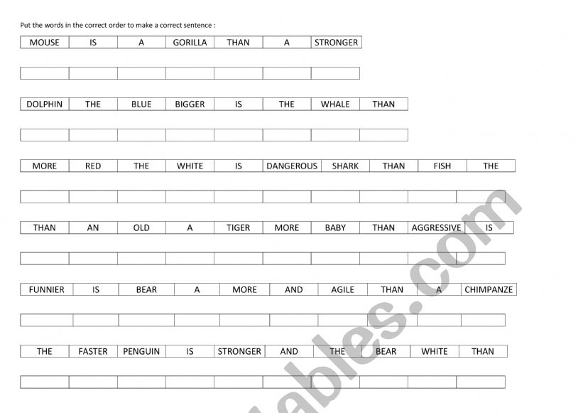 Reorder Sentences Worksheet Second Grade