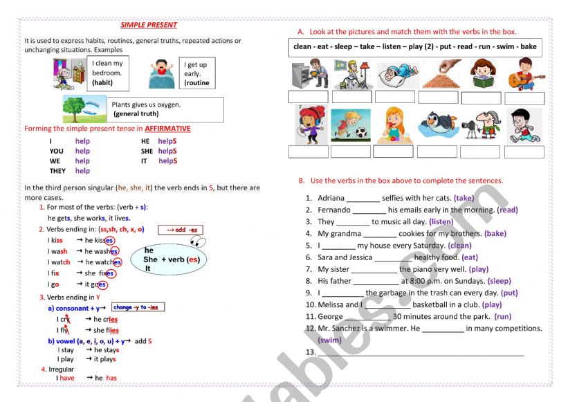 Simple Present Tense (Affirmative)