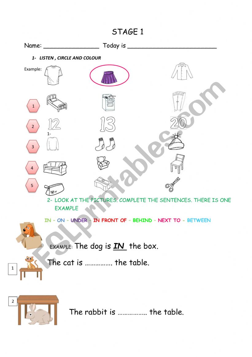 test for beginner level worksheet