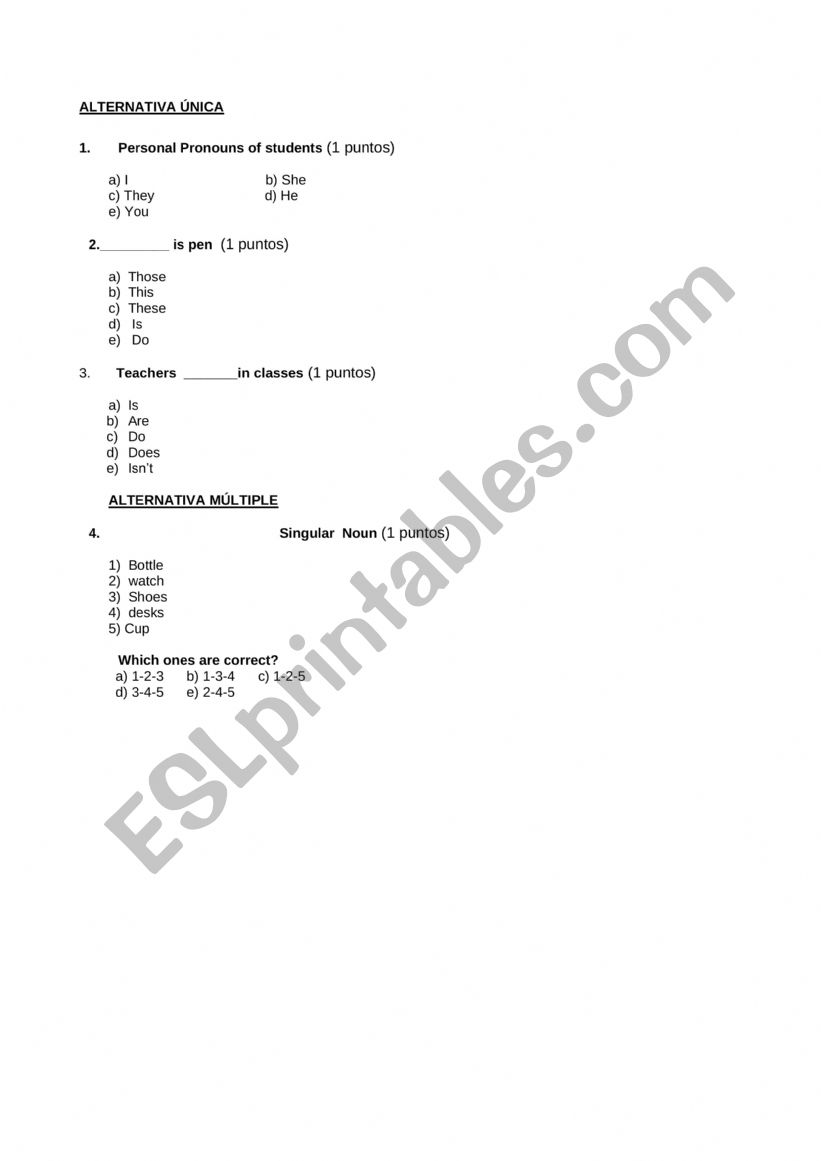 examen basico   worksheet